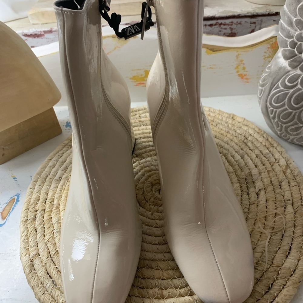 3 for $25 Zara off white booties - Picture 2 of 7